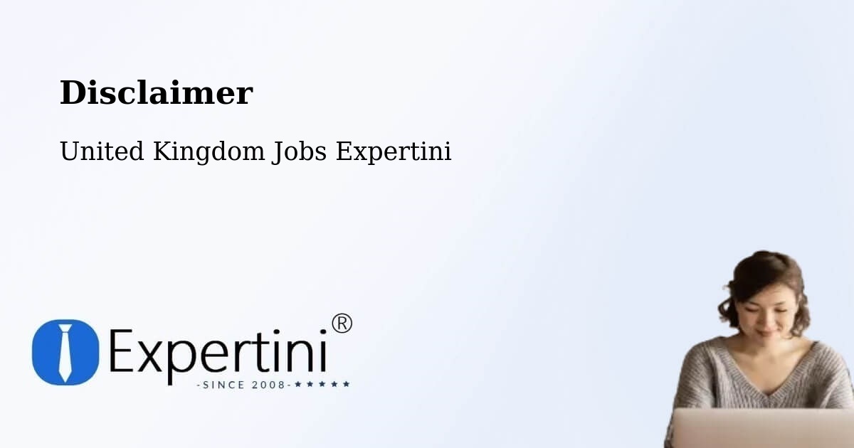 Disclaimer – Wilton - United Kingdom Jobs Expertini